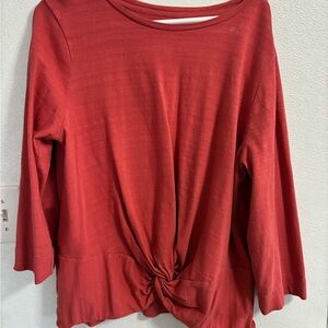 Women's Salmon Knotted Top XL